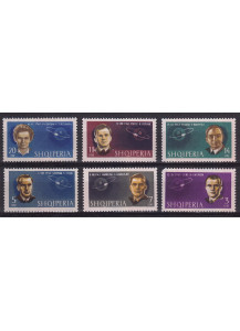 ALBANIA 1963 Serie Cosmonauti sovietici 6 Valori  Yvert 635-40 Integri